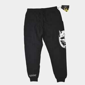 Sekiro Shadows Die Twice Mens Black Cuffed Leg Jogger Pants Sweatpants NWT S-XL